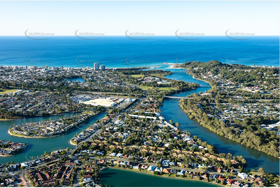 Aerial Photo Currumbin Waters QLD Aerial Photography