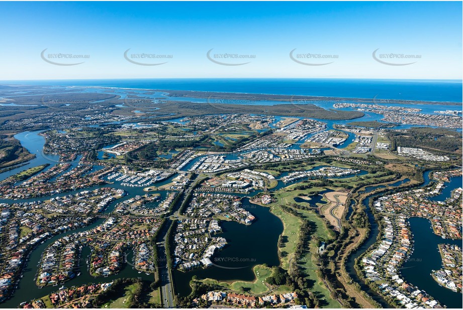 Aerial Photo Hope Island QLD Aerial Photography