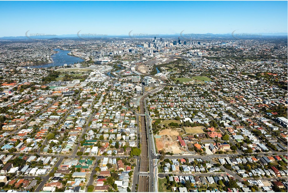 Aerial Photo Wooloowin QLD Aerial Photography
