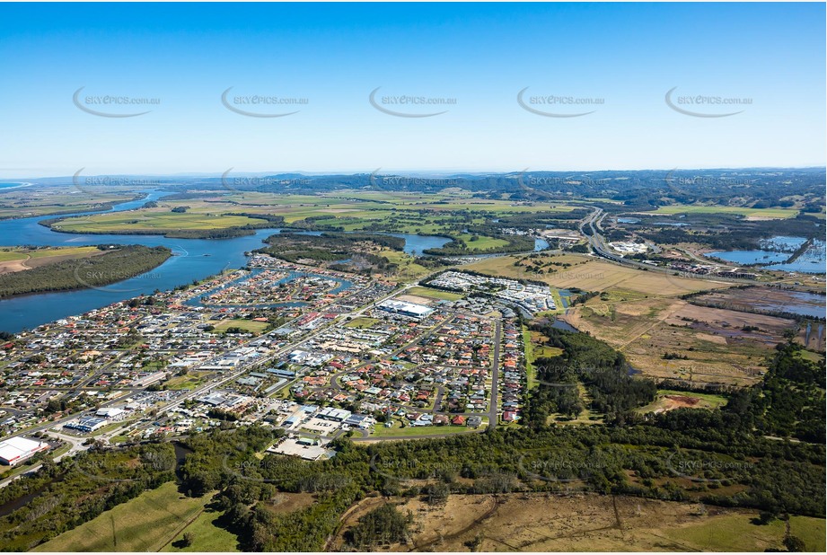 Aerial Photo West Ballina NSW Aerial Photography