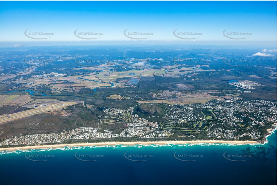 High Altitude Aerial Photo Mount Coolum QLD Aerial Photography