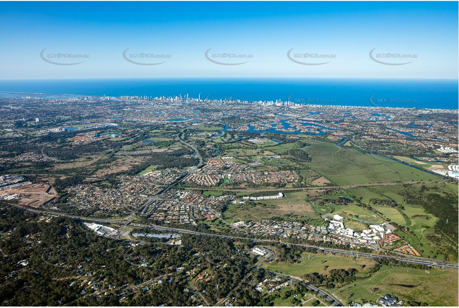 High Altitude Aerial Photo Merrimac QLD Aerial Photography