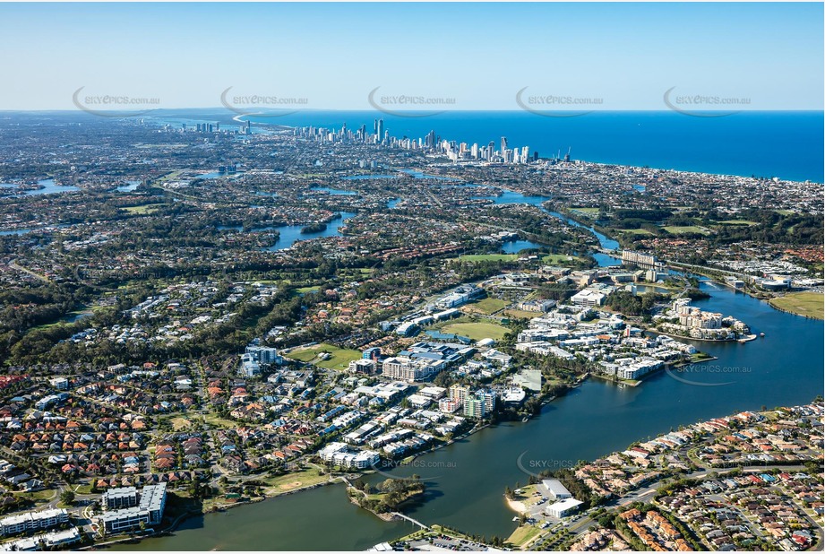 Aerial Photo Varsity Lakes QLD Aerial Photography