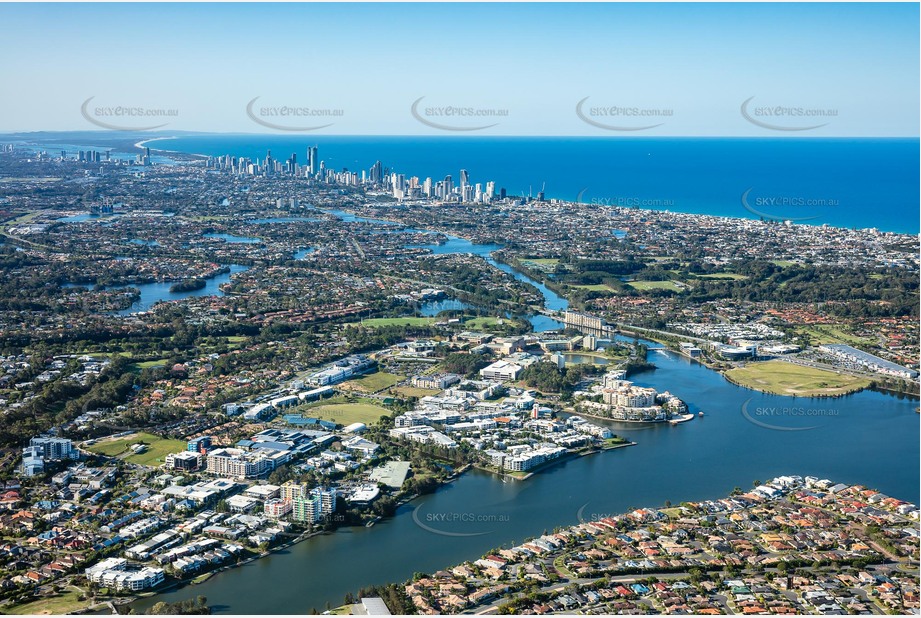 Aerial Photo Varsity Lakes QLD Aerial Photography
