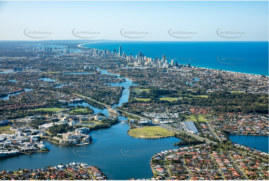 Aerial Photo Varsity Lakes QLD Aerial Photography