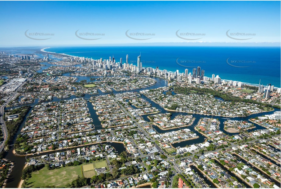 Aerial Photo Broadbeach Waters QLD Aerial Photography