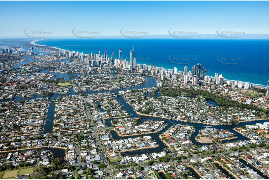 Aerial Photo Broadbeach Waters QLD Aerial Photography