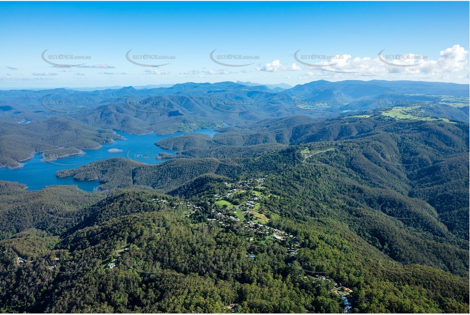 High Altitude Aerial Photo Lower Beechmont QLD Aerial Photography