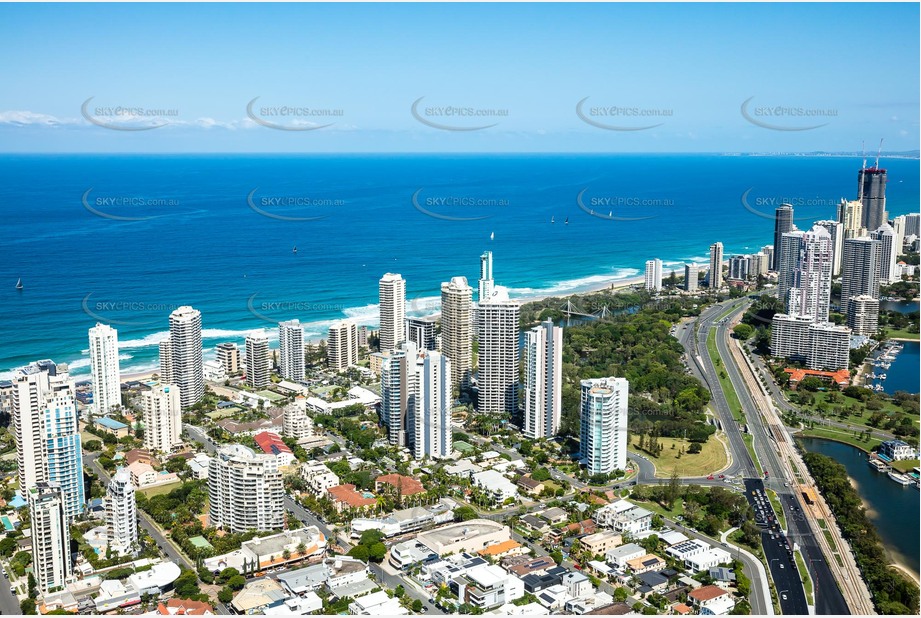 Aerial Photo Main Beach QLD Aerial Photography