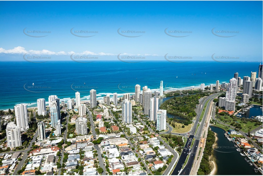 Aerial Photo Main Beach QLD Aerial Photography