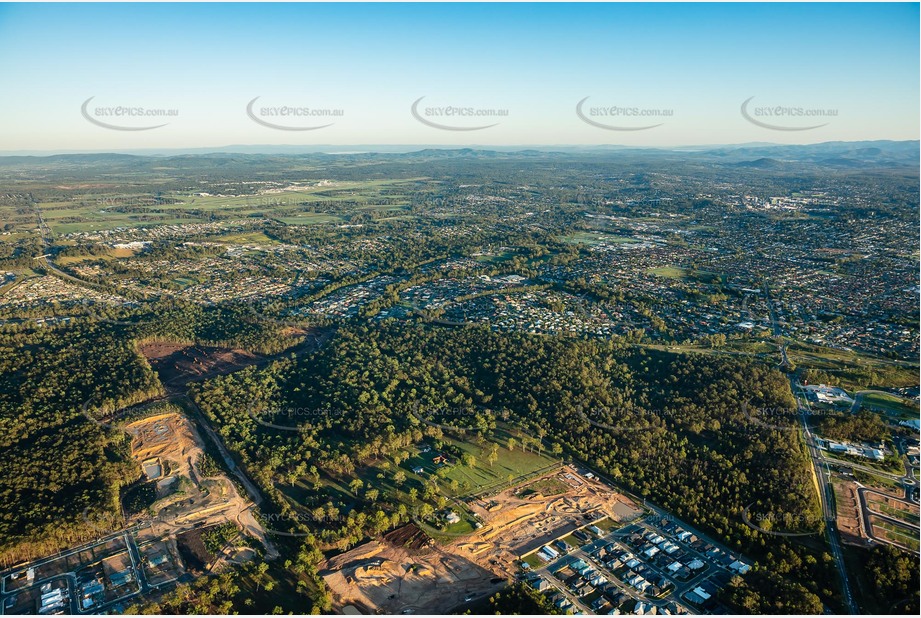 Sunrise Aerial Photo Ripley QLD Aerial Photography