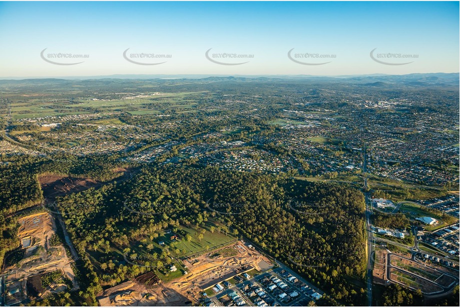 Sunrise Aerial Photo Ripley QLD Aerial Photography