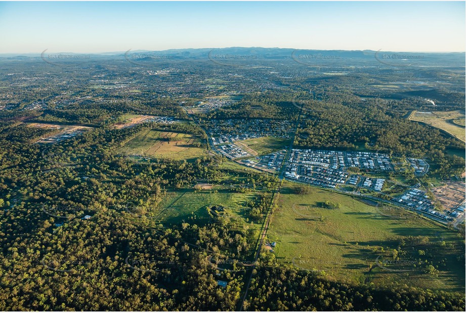 Sunrise Aerial Photo Ripley QLD Aerial Photography