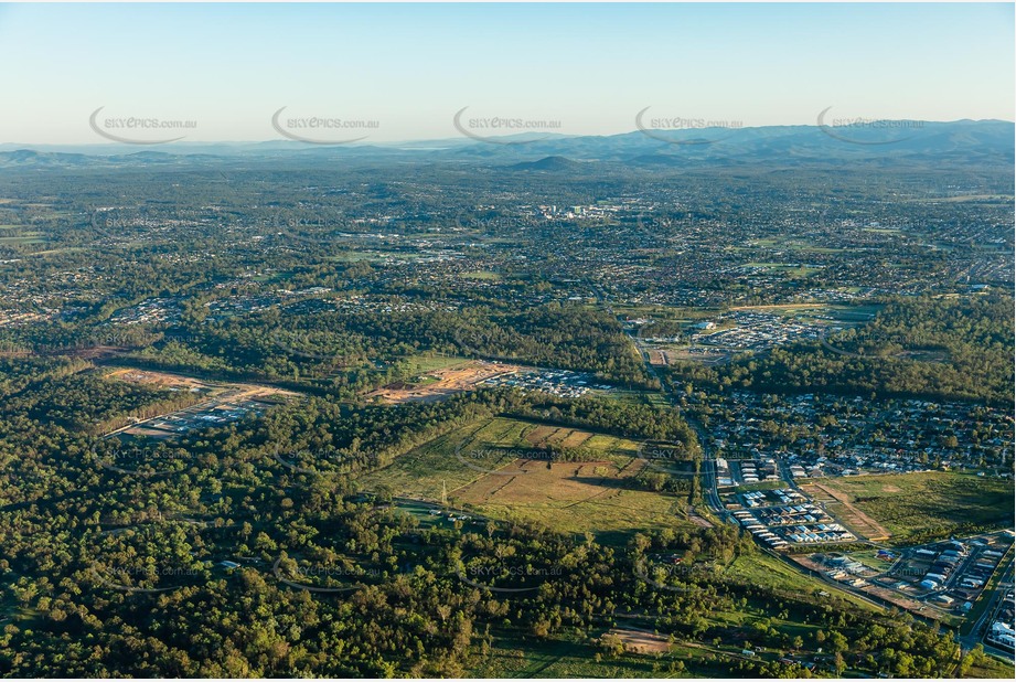 Sunrise Aerial Photo Ripley QLD Aerial Photography