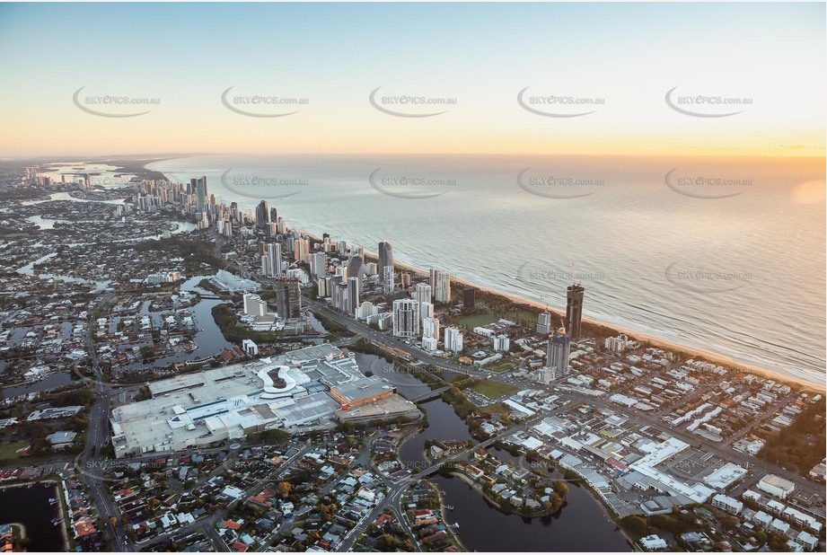 Sunrise Aerial Photo Broadbeach QLD Aerial Photography