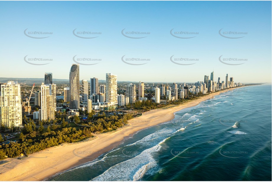 Sunrise Aerial Photo Broadbeach QLD Aerial Photography