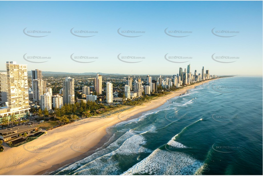 Sunrise Aerial Photo Broadbeach QLD Aerial Photography