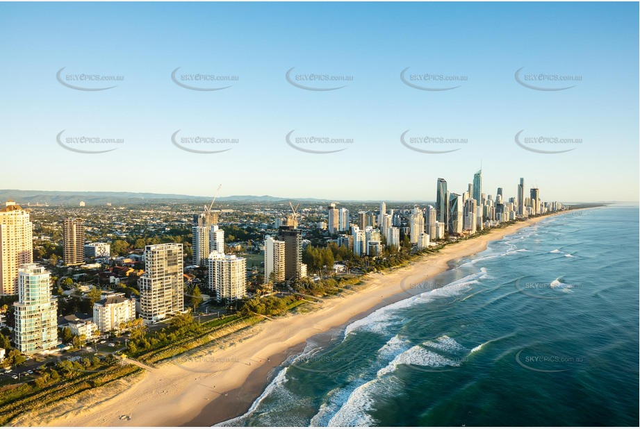 Sunrise Aerial Photo Broadbeach QLD Aerial Photography