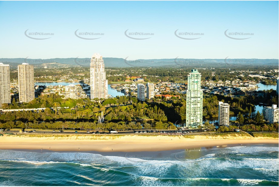 Aerial Photo Main Beach QLD Aerial Photography