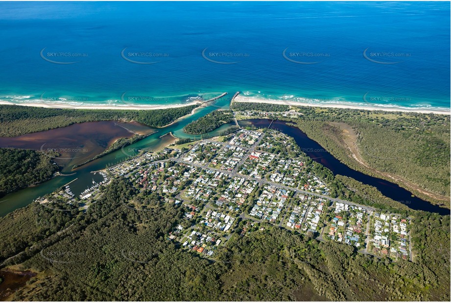 High Altitude Aerial Photo Brunswick Heads NSW Aerial Photography