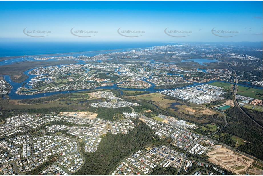High Altitude Aerial Photo Coomera QLD Aerial Photography