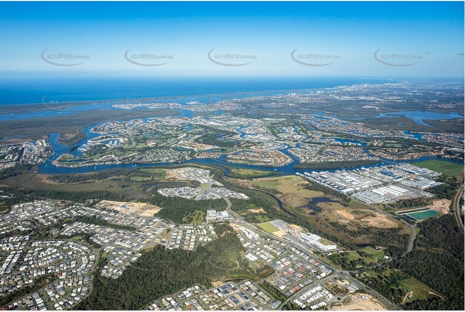 High Altitude Aerial Photo Coomera QLD Aerial Photography