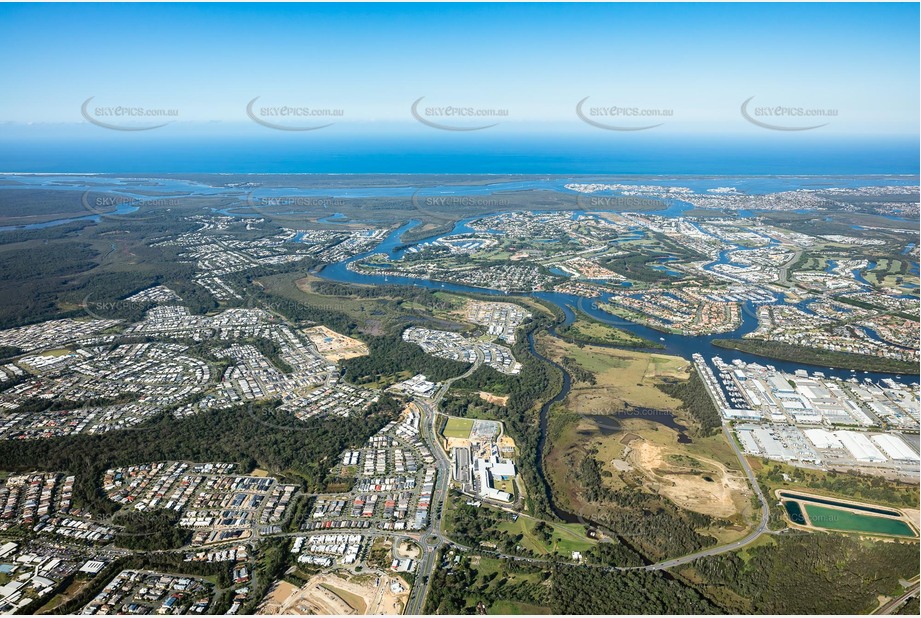 High Altitude Aerial Photo Coomera QLD Aerial Photography