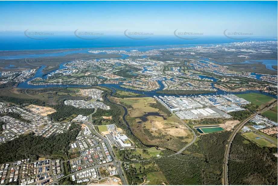 High Altitude Aerial Photo Coomera QLD Aerial Photography