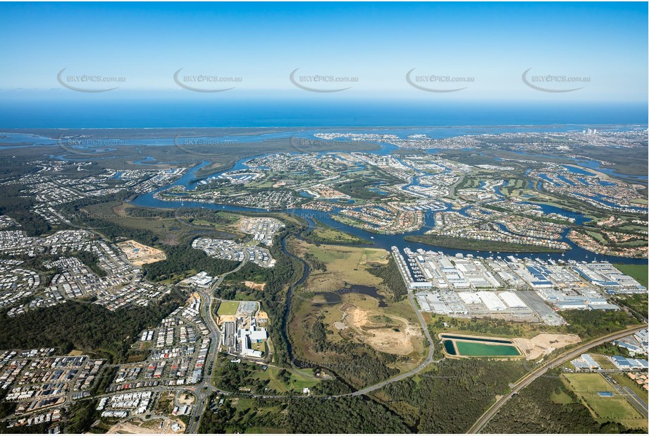 High Altitude Aerial Photo Coomera QLD Aerial Photography