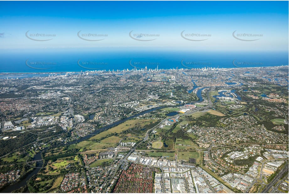 High Altitude Aerial Photo Nerang QLD Aerial Photography