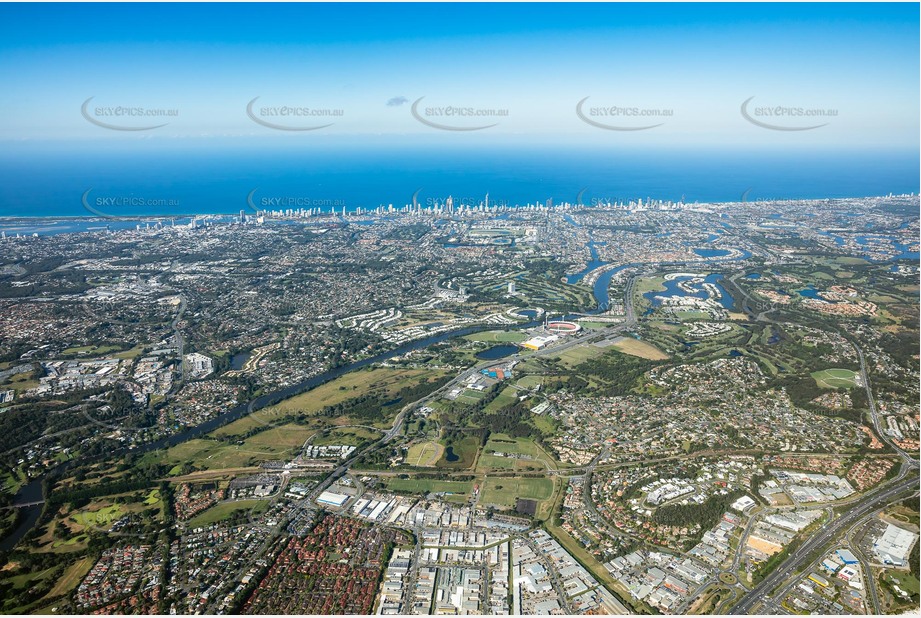 High Altitude Aerial Photo Nerang QLD Aerial Photography