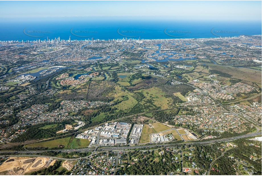High Altitude Aerial Photo Carrara QLD Aerial Photography