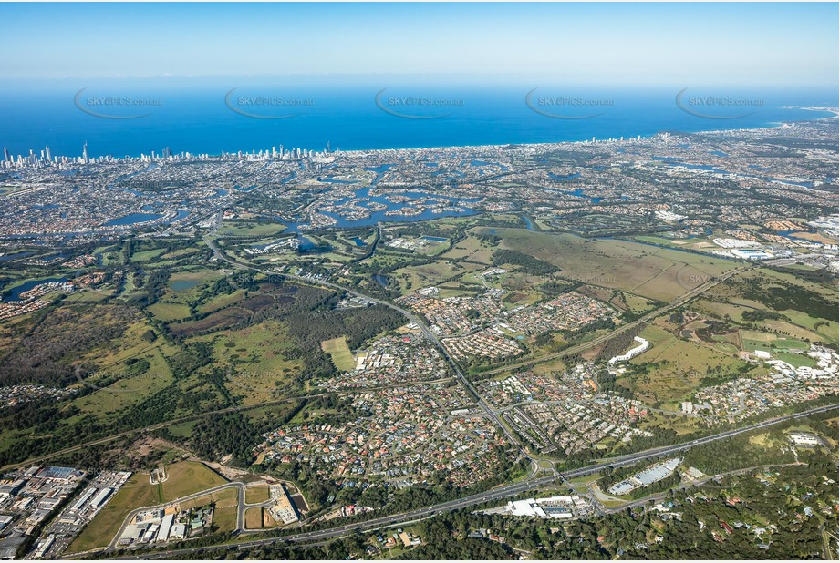 High Altitude Aerial Photo Merrimac QLD Aerial Photography