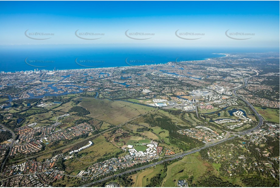 High Altitude Aerial Photo Merrimac QLD Aerial Photography