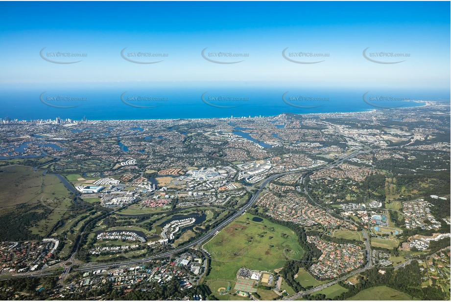 High Altitude Aerial Photo Mudgeeraba QLD Aerial Photography
