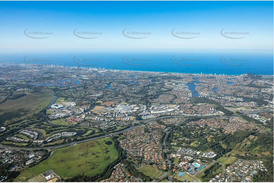 High Altitude Aerial Photo Mudgeeraba QLD Aerial Photography