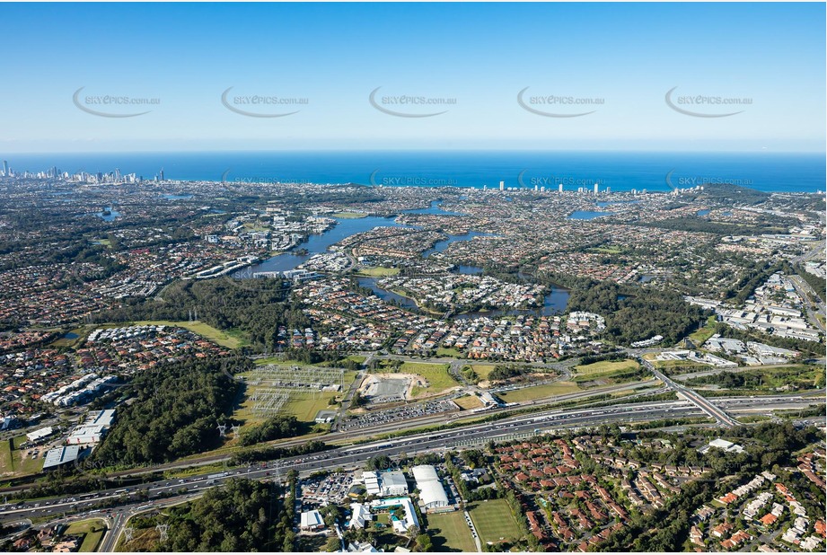 Aerial Photo Varsity Lakes QLD Aerial Photography
