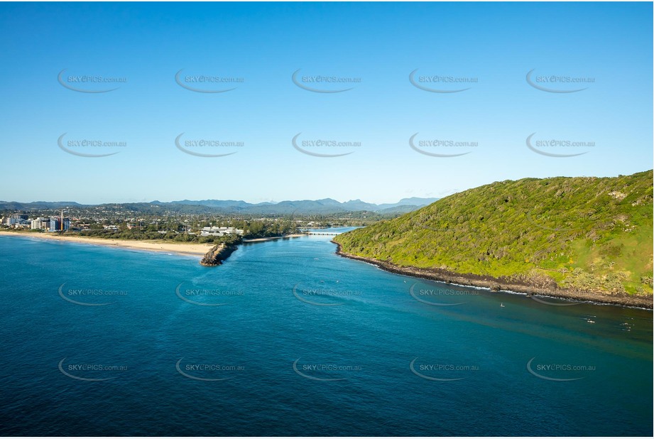 Aerial Photo of Tallebudgera Creek at Burleigh Heads QLD Aerial Photography