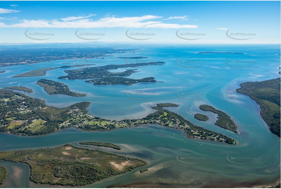 High Altitude Aerial Photo Russell Island QLD Aerial Photography