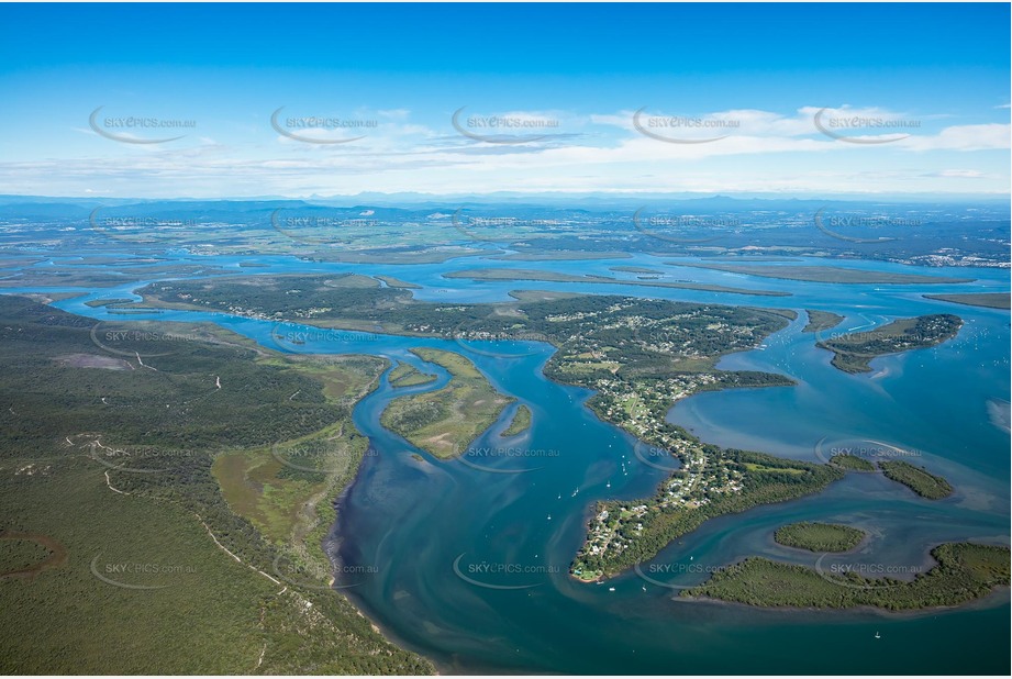 High Altitude Aerial Photo Russell Island QLD Aerial Photography