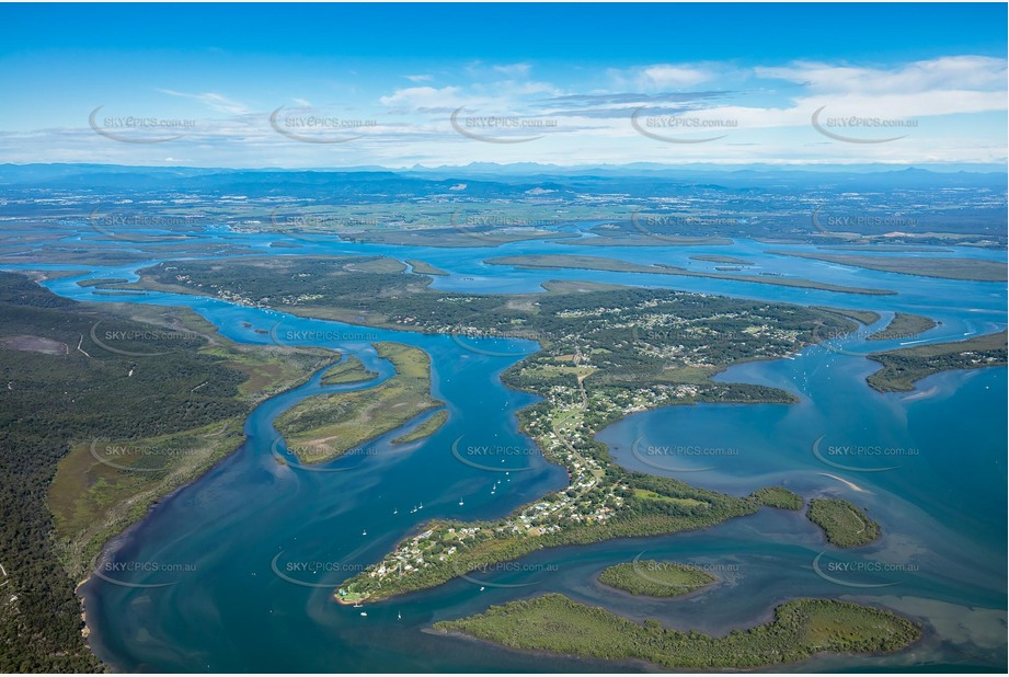 High Altitude Aerial Photo Russell Island QLD Aerial Photography