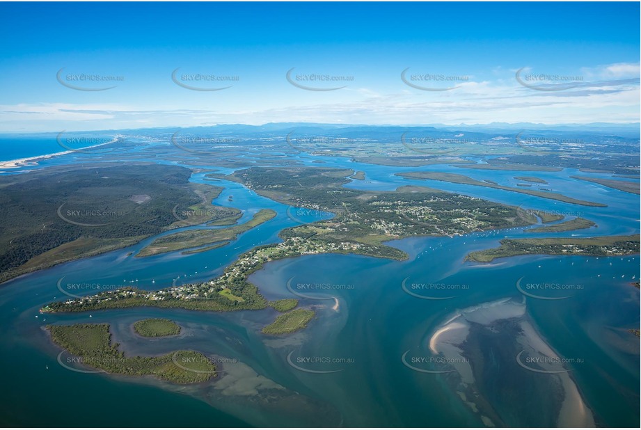 High Altitude Aerial Photo Russell Island QLD Aerial Photography