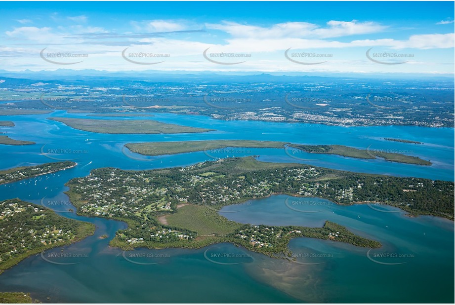 High Altitude Aerial Photo MacLeay Island QLD Aerial Photography