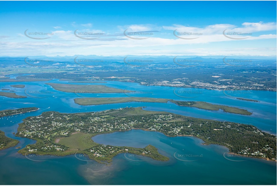 High Altitude Aerial Photo MacLeay Island QLD Aerial Photography