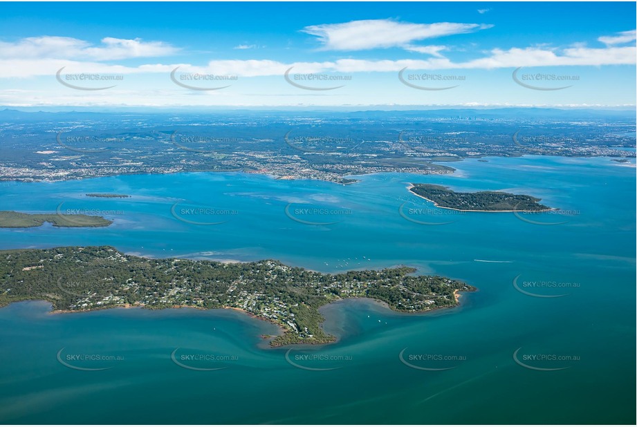 High Altitude Aerial Photo MacLeay Island QLD Aerial Photography