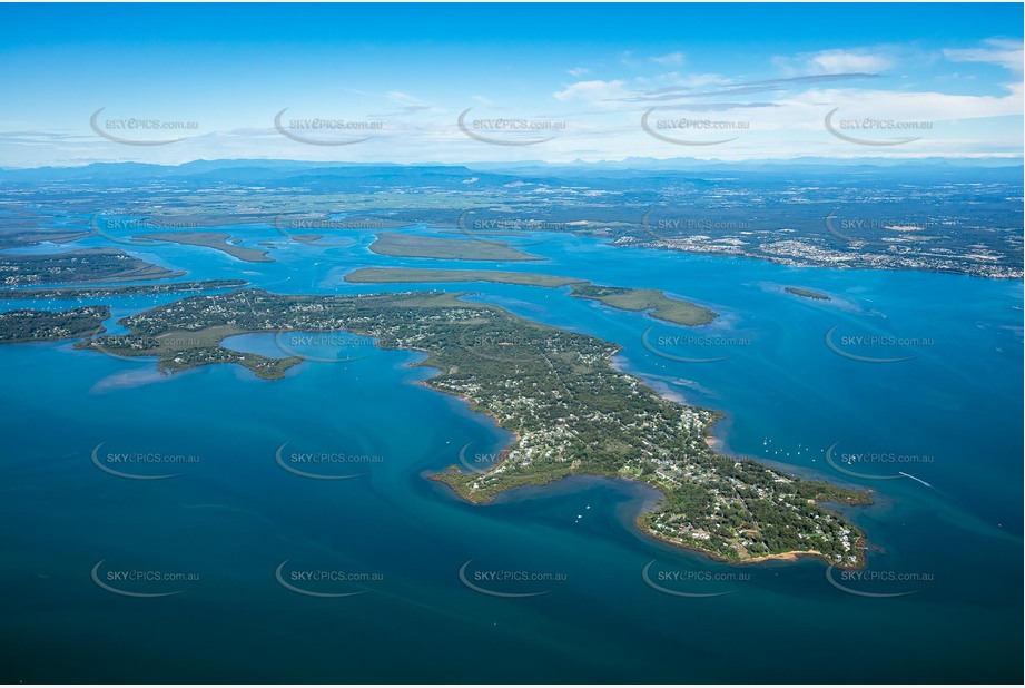 High Altitude Aerial Photo MacLeay Island QLD Aerial Photography