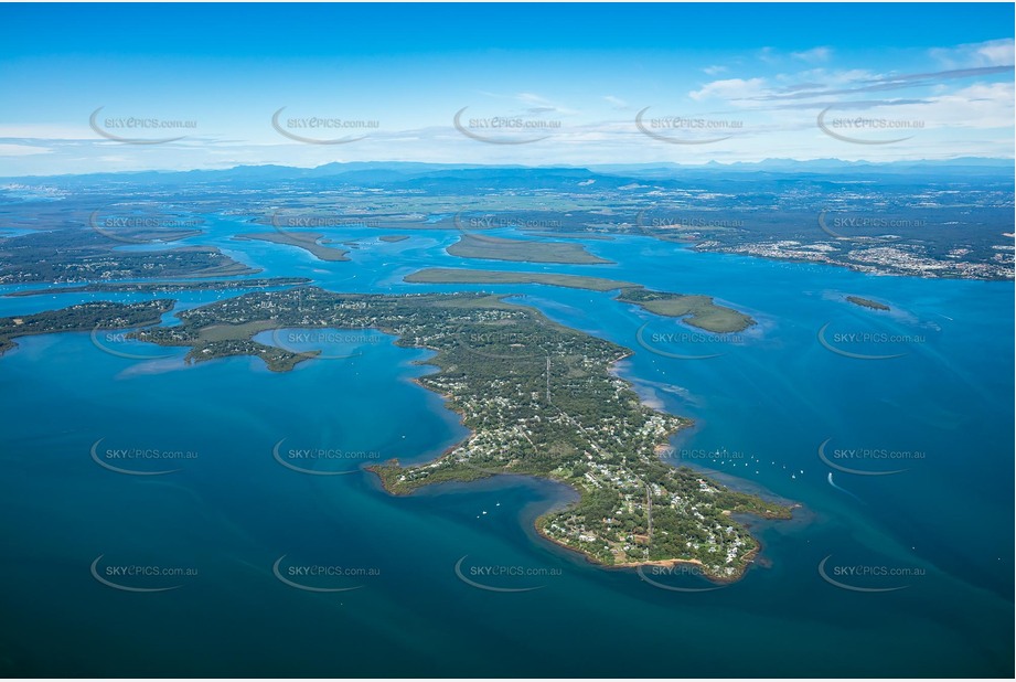 High Altitude Aerial Photo MacLeay Island QLD Aerial Photography