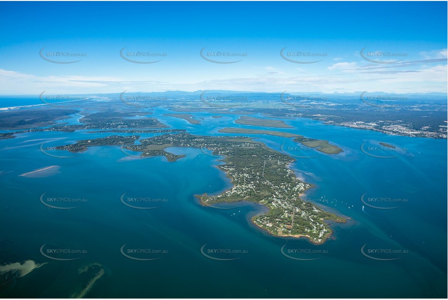 High Altitude Aerial Photo MacLeay Island QLD Aerial Photography