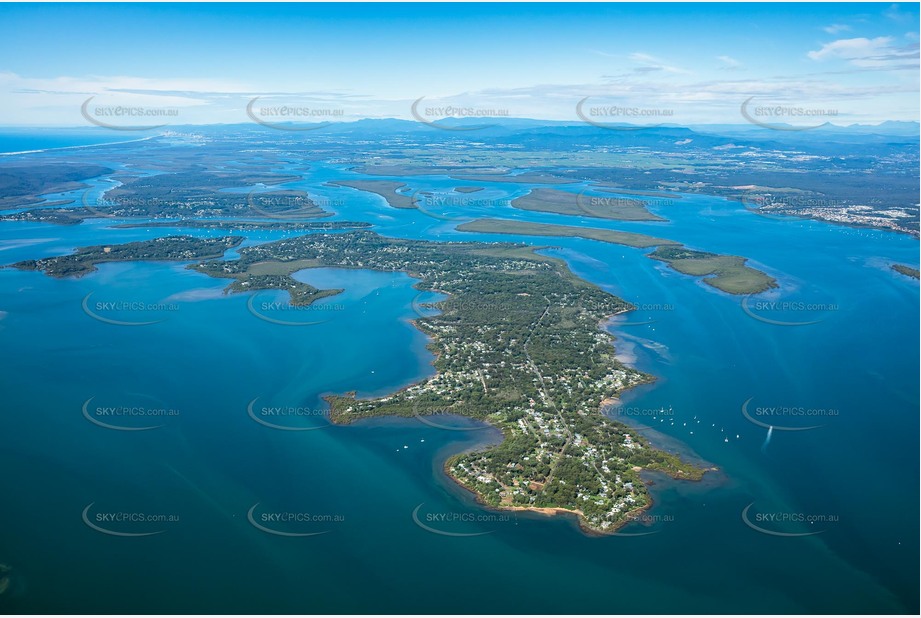 High Altitude Aerial Photo MacLeay Island QLD Aerial Photography