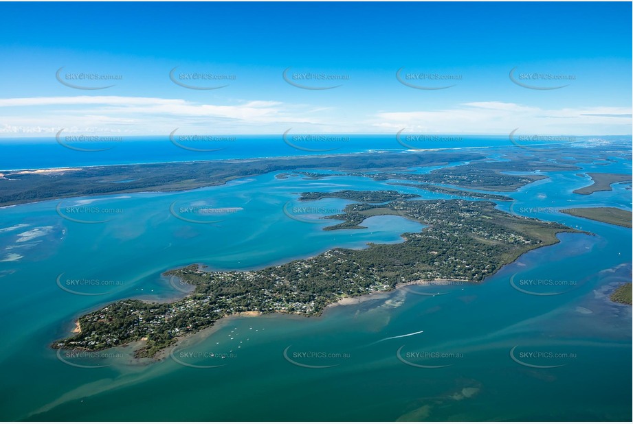 High Altitude Aerial Photo MacLeay Island QLD Aerial Photography